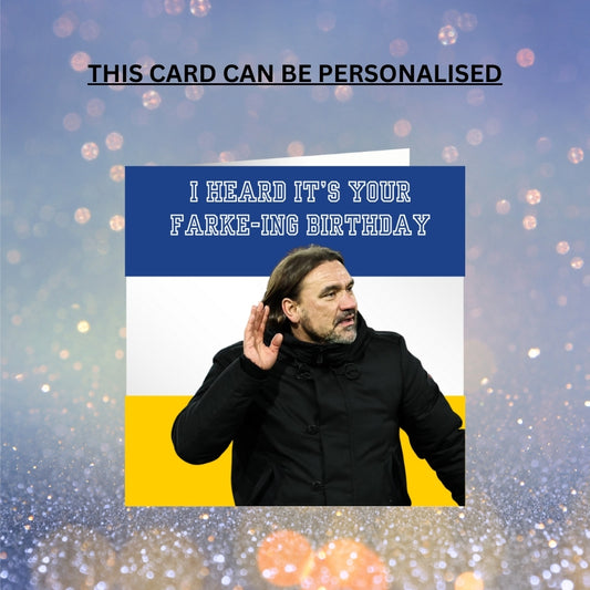 Personalised Leeds United Birthday Card