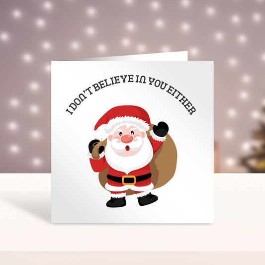 I Don't Believe In You Either - Christmas Card