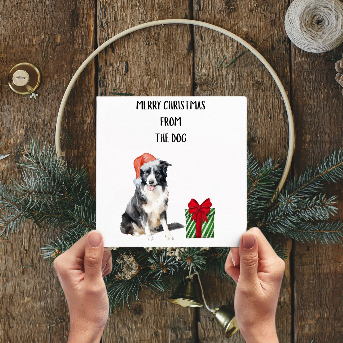 Merry Christmas From The Dog card